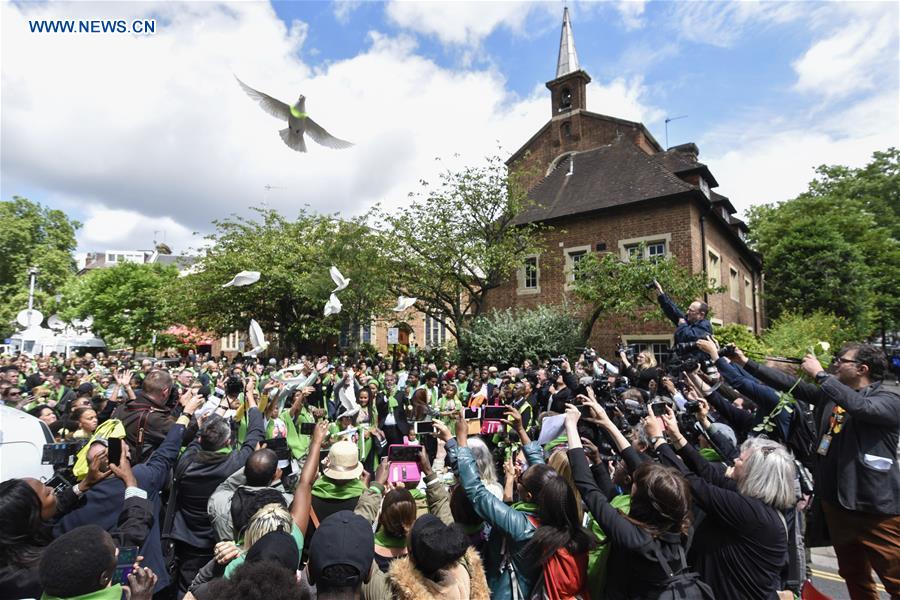 BRITAIN-LONDON-GRENFELL&nbsp;TOWER-FIRE-ONE YEAR ANNIVERSARY