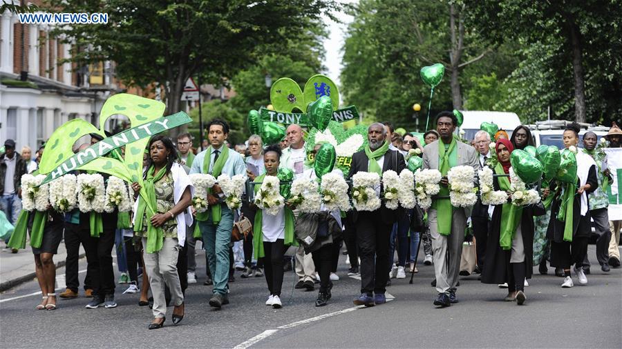 BRITAIN-LONDON-GRENFELL&nbsp;TOWER-FIRE-ONE YEAR ANNIVERSARY