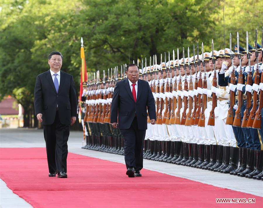 CHINA-BEIJING-XI JINPING-LAO PRESIDENT-TALKS (CN)