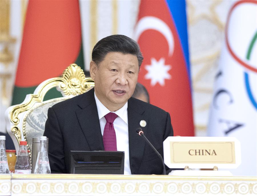 TAJIKISTAN-DUSHANBE-XI JINPING-CICA-SUMMIT