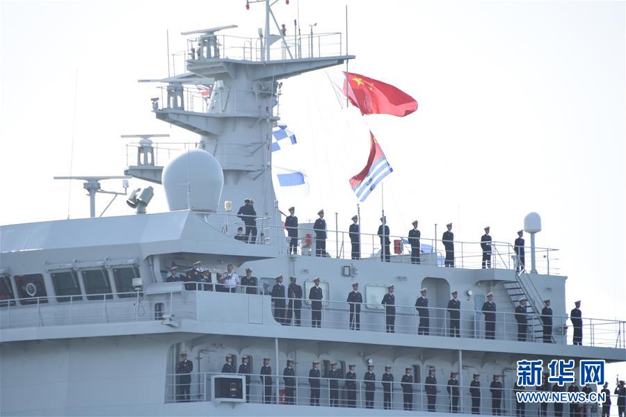 (國(guó)際)(2)中國(guó)海軍訓(xùn)練艦首次訪問(wèn)惠靈頓
