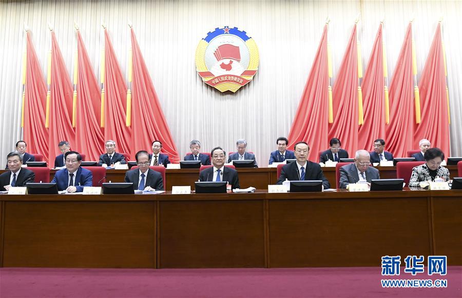 1月22日，政協(xié)第十二屆全國(guó)委員會(huì)常務(wù)委員會(huì)第二十四次會(huì)議在北京開幕。全國(guó)政協(xié)主席俞正聲出席開幕會(huì)。 新華社記者 燕雁 攝