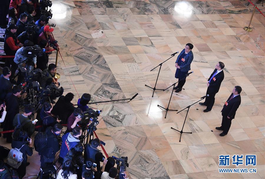 （兩會(huì)&middot;XHDW）（15）全國(guó)人大代表接受采訪