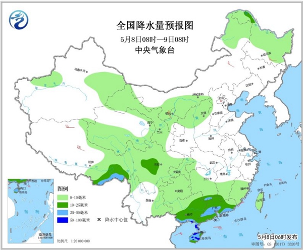 冷空氣要撤啦！今日全國(guó)降水整體弱 華南仍有強(qiáng)對(duì)流