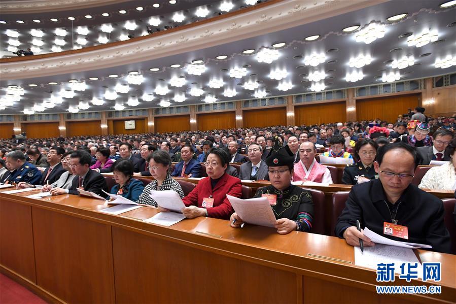 （兩會(huì)&middot;政協(xié)開(kāi)幕&middot;XHDW）（6）全國(guó)政協(xié)十三屆二次會(huì)議在京開(kāi)幕