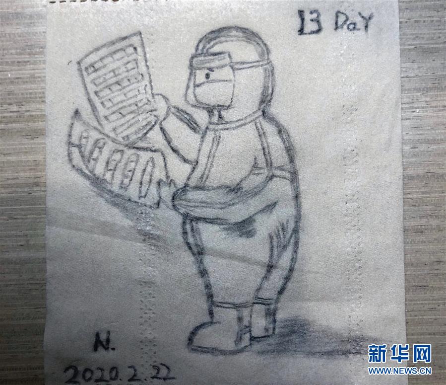 （聚焦疫情防控&middot;圖文互動）（5）&ldquo;畫&rdquo;淺情深：一線護士手繪戰(zhàn)&ldquo;疫&rdquo;點滴