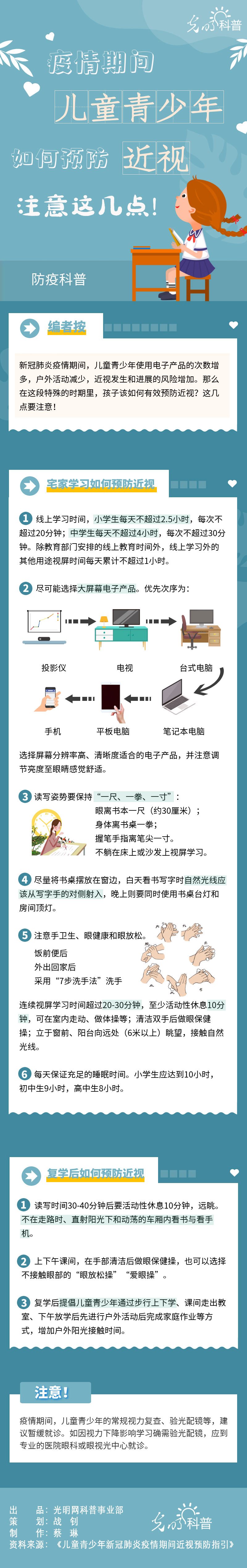 【防疫科普】疫情期間兒童青少年如何預(yù)防近視？注意這幾點(diǎn)！