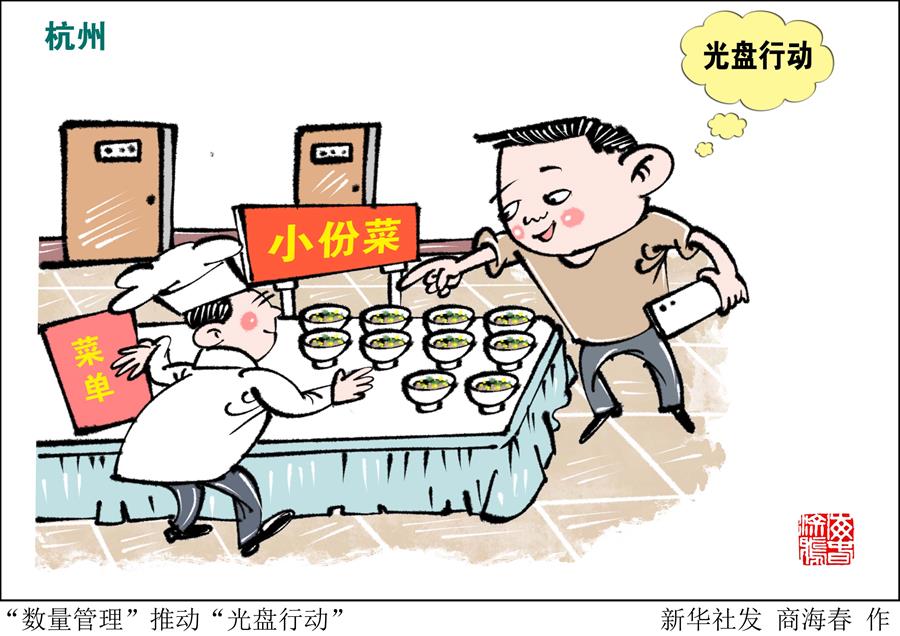 （圖表&middot;漫畫）［浪費(fèi)可恥 節(jié)約為榮］&ldquo;數(shù)量管理&rdquo;推動(dòng)&ldquo;光盤行動(dòng)&rdquo;