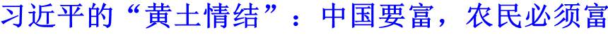 習(xí)近平的&ldquo;黃土情結(jié)&rdquo;：中國要富，農(nóng)民必須富