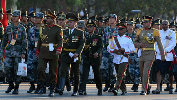 外軍方隊(duì)、代表隊(duì)準(zhǔn)備集結(jié)