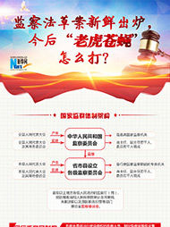 監(jiān)察法草案新鮮出爐 今后&ldquo;老虎蒼蠅&rdquo;怎么打？