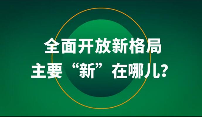 全面開放新格局主要&ldquo;新&rdquo;在哪兒？