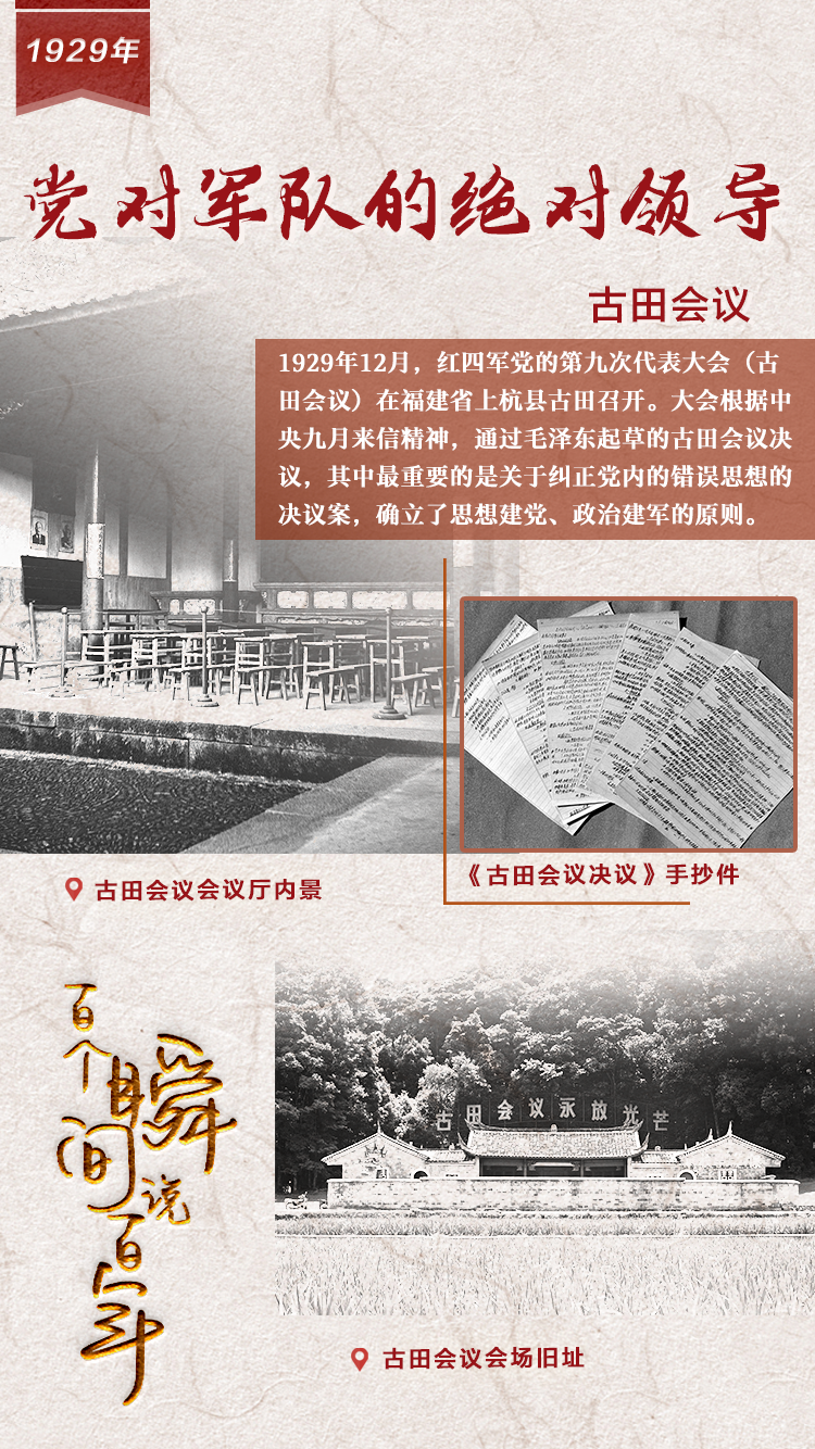 1929，黨對軍隊的絕對領導