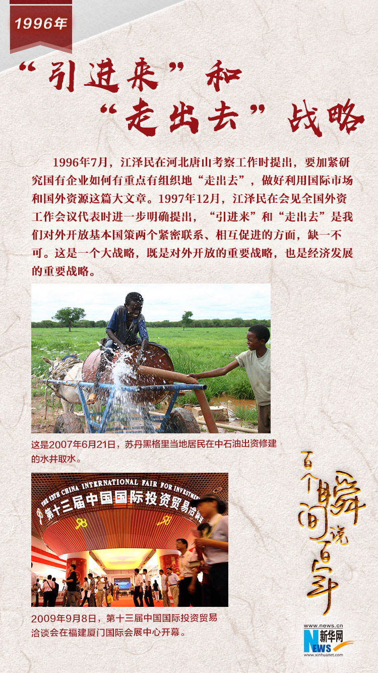 1996，&ldquo;引進來&rdquo;和&ldquo;走出去&rdquo;戰(zhàn)略