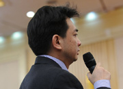 日本朝日新聞記者提問