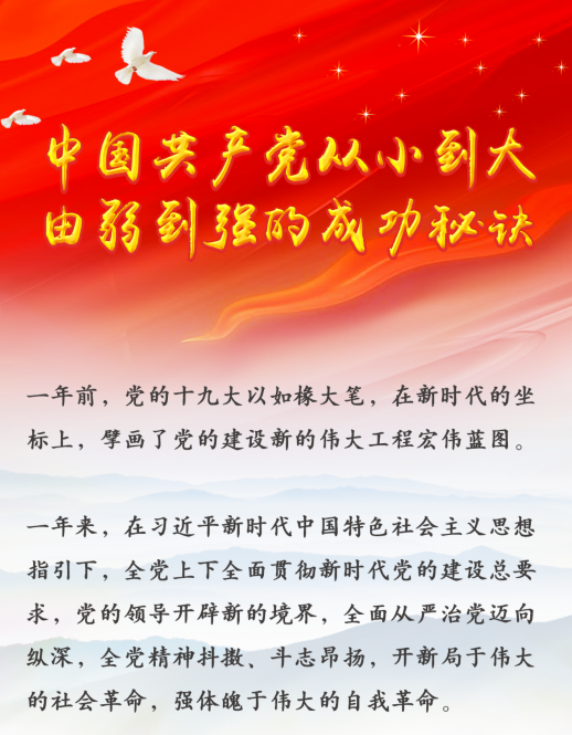 中國共產(chǎn)黨從小到大、由弱到強的成功秘訣