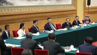 在甘肅團，習近平響鼓重錘