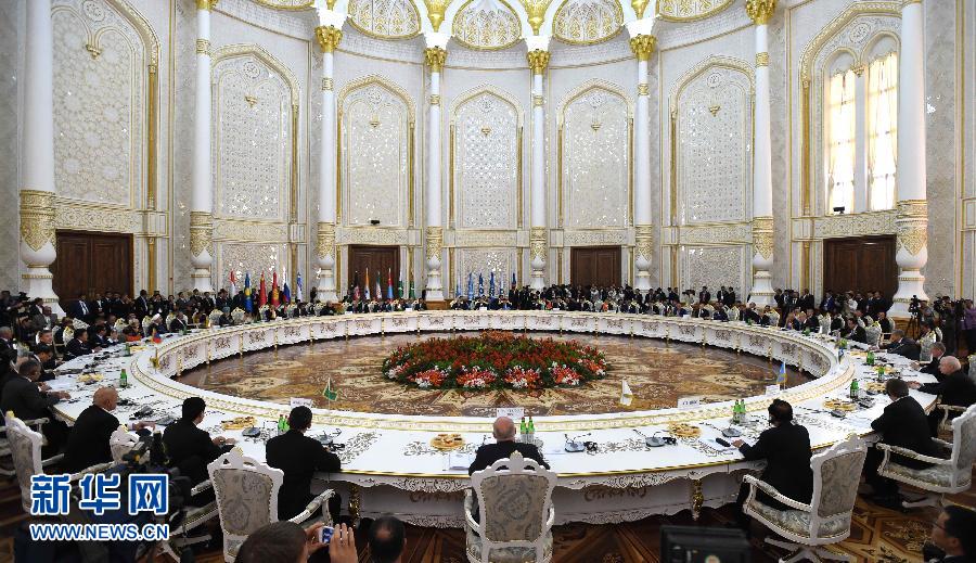 9月12日，上海合作組織成員國元首理事會(huì)第十四次會(huì)議在塔吉克斯坦首都杜尚別舉行。國家主席習(xí)近平出席會(huì)議并發(fā)表重要講話。新華社記者馬占成攝 