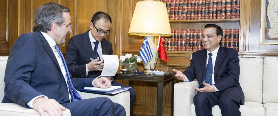 李克強(qiáng)同希臘總理薩馬拉斯舉行會談