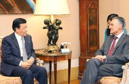 劉云山對葡萄牙進(jìn)行正式訪問