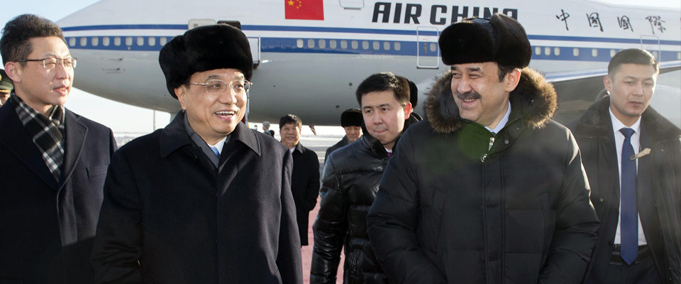 李克強抵達(dá)阿斯塔納對哈薩克斯坦進(jìn)行正式訪問