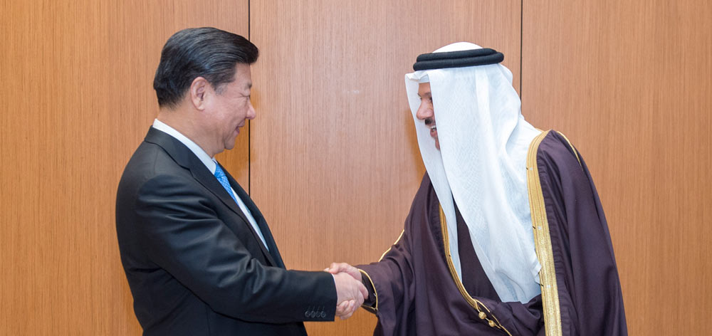 習(xí)近平會(huì)見(jiàn)海灣阿拉伯國(guó)家合作委員會(huì)秘書長(zhǎng)扎耶尼