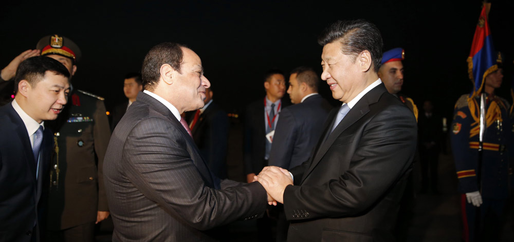 習(xí)近平抵達(dá)開羅開始對(duì)埃及進(jìn)行國(guó)事訪問(wèn)