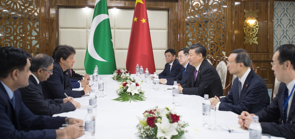 習(xí)近平會見巴基斯坦總理伊姆蘭&middot;汗