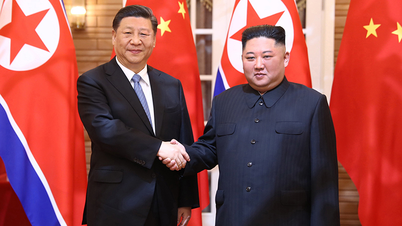 習(xí)近平同朝鮮勞動(dòng)黨委員長(zhǎng)、國(guó)務(wù)委員會(huì)委員長(zhǎng)金正恩舉行會(huì)談
