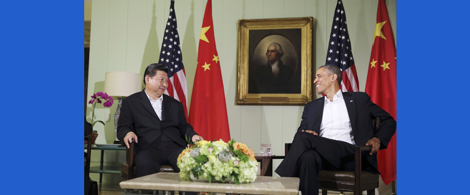 2013年6月，習近平與美國總統(tǒng)奧巴馬共同會見記者